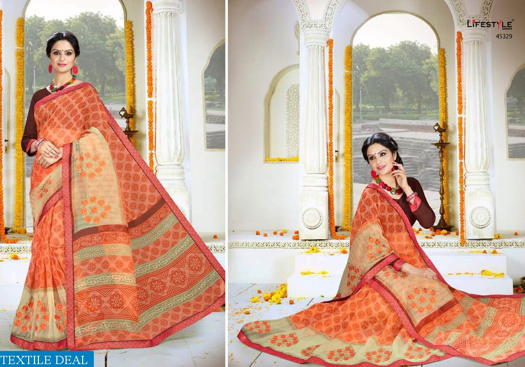 lifestyle kalamkari cotton vol-4 Wholesale Cottton Ethnic Saree